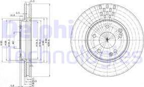 Delphi BG3396 - Гальмівний диск autodetail.com.ua