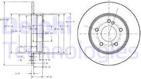 Delphi BG3326C - Гальмівний диск autodetail.com.ua