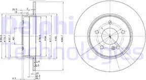 Delphi BG3239C - Гальмівний диск autodetail.com.ua