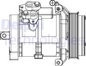 Delphi CS20528 - Компресор, система кондиціонування повітря autodetail.com.ua