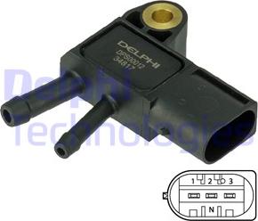 Delphi DPS00012 - Датчик, тиск ВГ autodetail.com.ua
