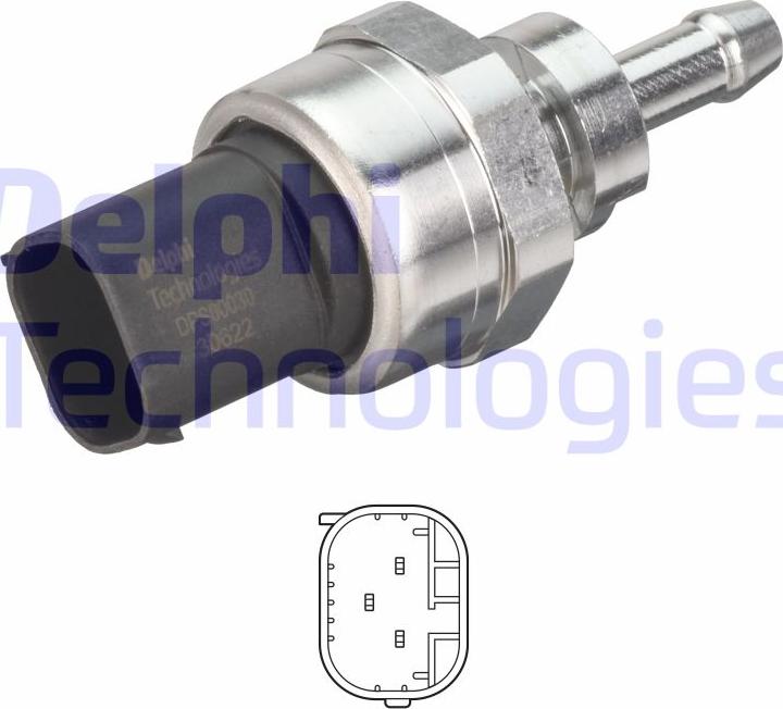 Delphi DPS00030-12B1 - Датчик, тиск ВГ autodetail.com.ua
