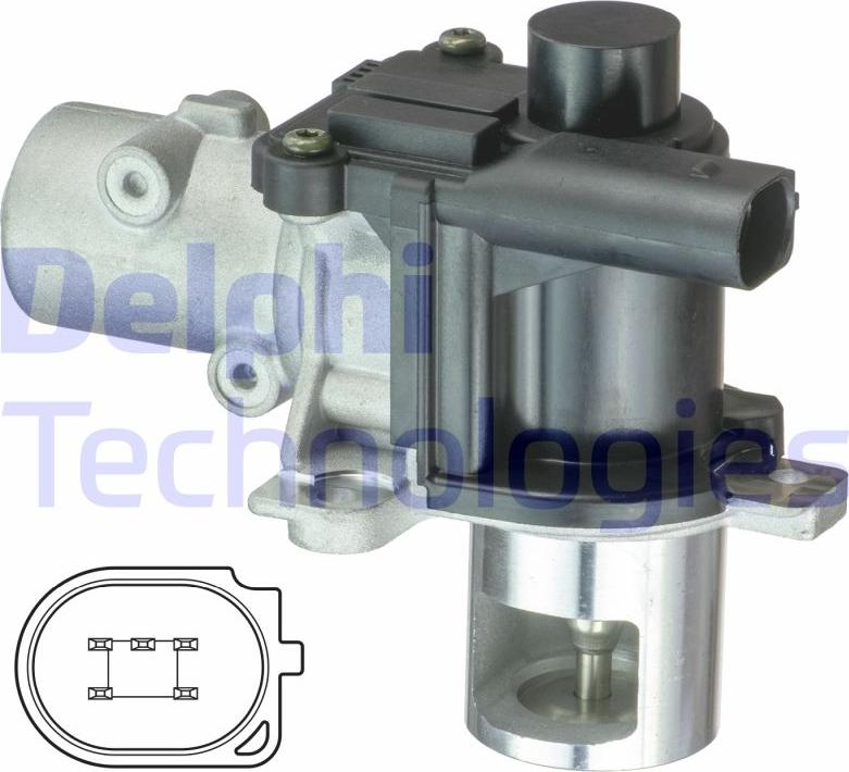 Delphi EG10425-12B1 - Клапан системи рециркуляції ВГ autodetail.com.ua