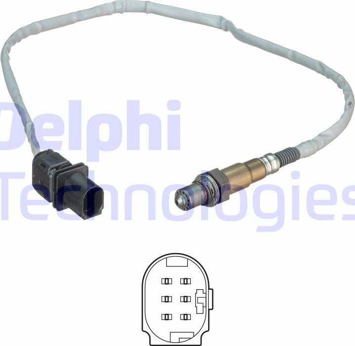Delphi ES20541-12B1 - Кисневий датчик autodetail.com.ua