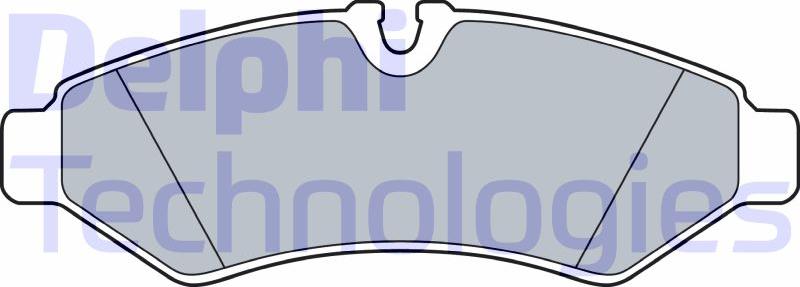 Delphi LP3549 - Комплект гальмівних накладок, дискове гальмо autodetail.com.ua