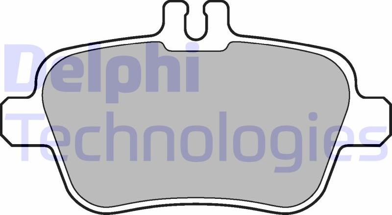 Delphi LP2289 - Комплект гальмівних накладок, дискове гальмо autodetail.com.ua
