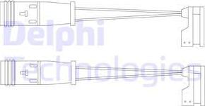 Delphi LZ0185 - Конт. попер. сигналу, знос гальм. накл. autodetail.com.ua