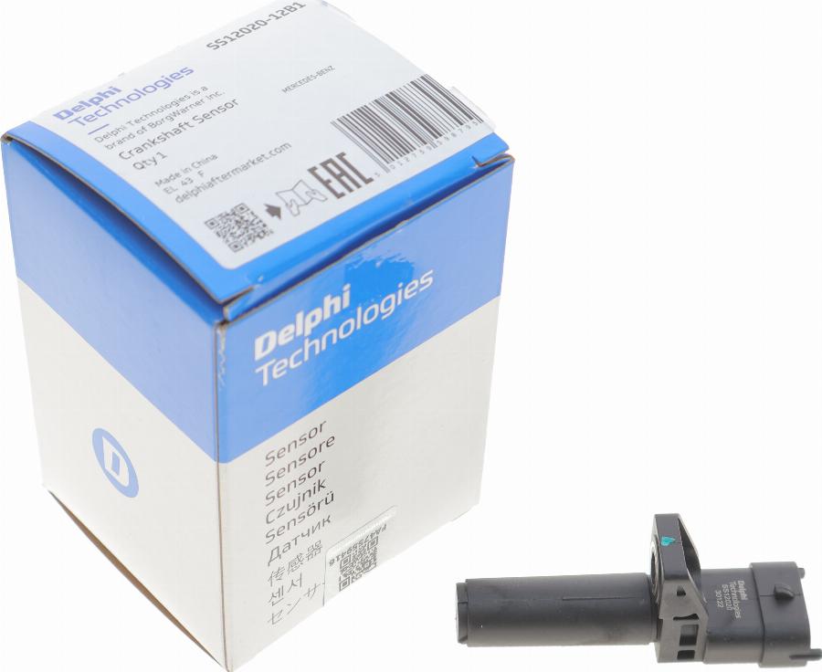 Delphi SS12020-12B1 - Імпульсний датчик, колінчатий вал autodetail.com.ua