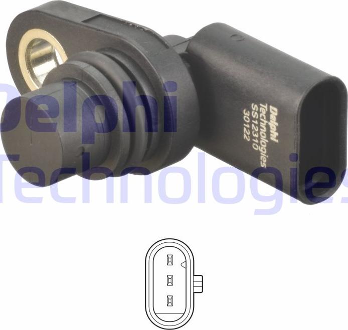 Delphi SS12310-12B1 - Датчик, положення кулачкового вала autodetail.com.ua
