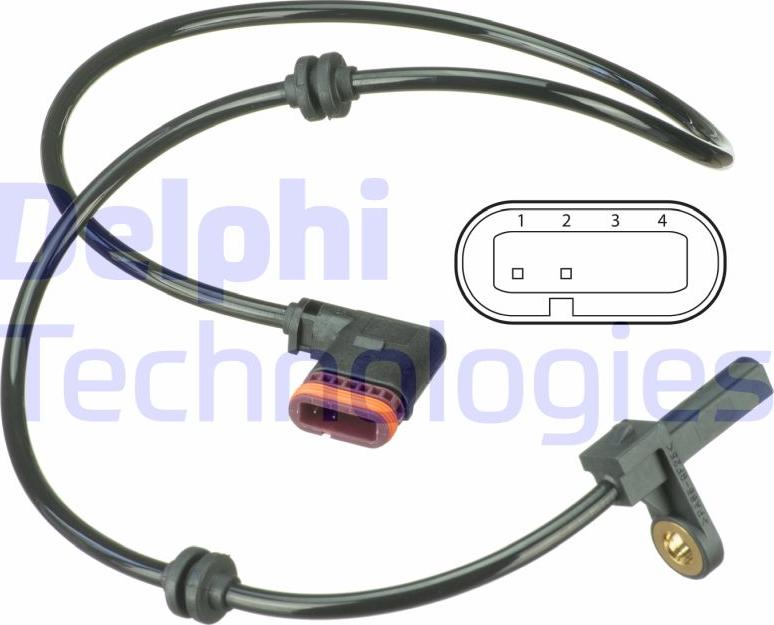 Delphi SS20541 - Датчик, кількість обертів колеса autodetail.com.ua