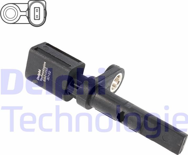 Delphi SS21285-12B1 - Датчик, кількість обертів колеса autodetail.com.ua