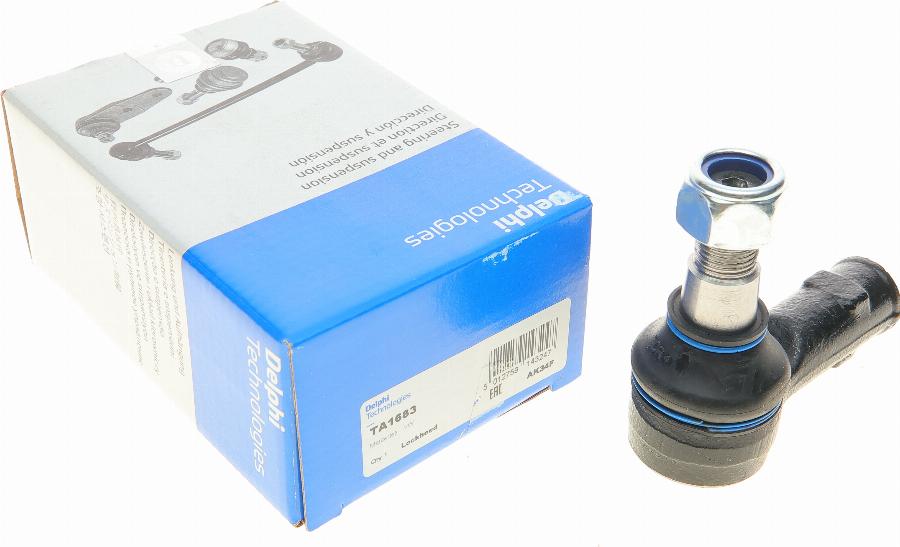 Delphi TA1683 - Наконечник, поперечна кермова тяга autodetail.com.ua