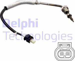 Delphi TS30104 - Датчик, температура відпрацьованих газів autodetail.com.ua