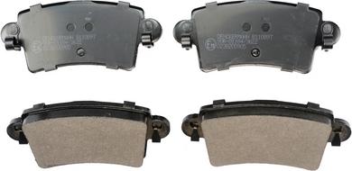 Denckermann B110897 - Комплект гальмівних накладок, дискове гальмо autodetail.com.ua