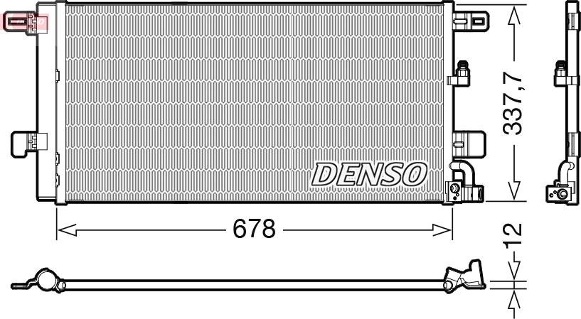 Denso DCN02001 - Конденсатор, система кондиціонування повітря autodetail.com.ua