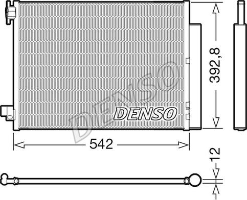 Denso DCN37004 - Конденсатор, система кондиціонування повітря autodetail.com.ua