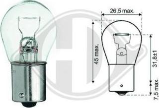 Diederichs LID10046 - Лампа розжарювання, вказівник повороту autodetail.com.ua