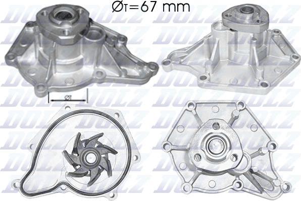 DOLZ A213 - Водяний насос autodetail.com.ua