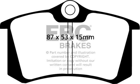BOSCH 986494621 - Комплект гальмівних накладок, дискове гальмо autodetail.com.ua