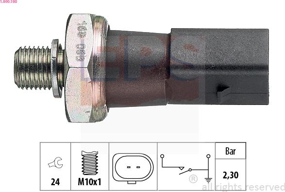 EPS 1.800.190 - Датчик, тиск оливи autodetail.com.ua