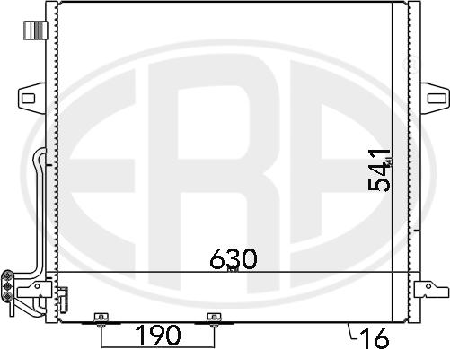 ERA 667093 - Конденсатор, система кондиціонування повітря autodetail.com.ua