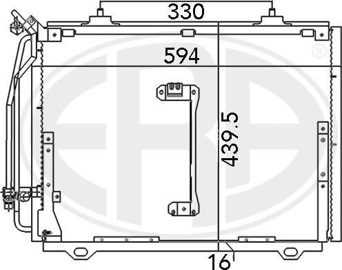 ERA 667081 - Конденсатор, система кондиціонування повітря autodetail.com.ua