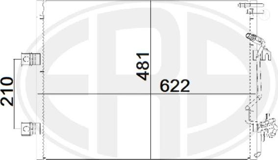 ERA 667183 - Конденсатор, система кондиціонування повітря autodetail.com.ua