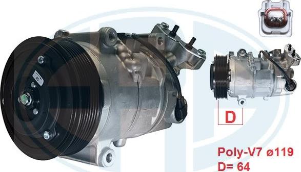 ERA 670135 - Компресор, система кондиціонування повітря autodetail.com.ua