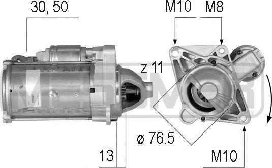 ERA 220587A - Стартер autodetail.com.ua