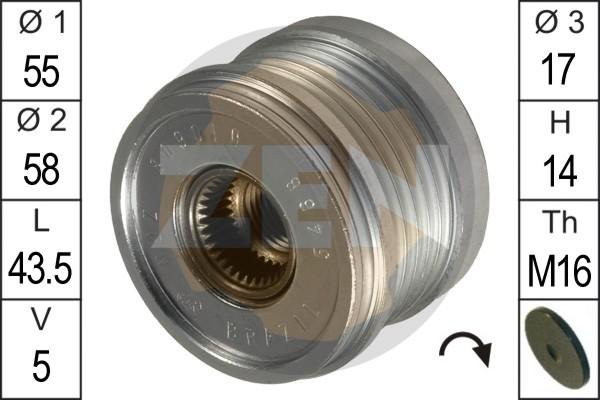 ERA ZN5468 - Шків, генератор autodetail.com.ua
