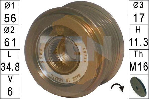 ERA ZN5595 - Шків, генератор autodetail.com.ua