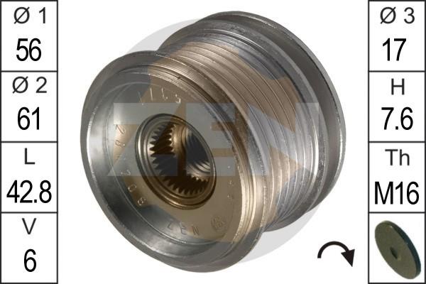 ERA ZN5377 - Шків, генератор autodetail.com.ua