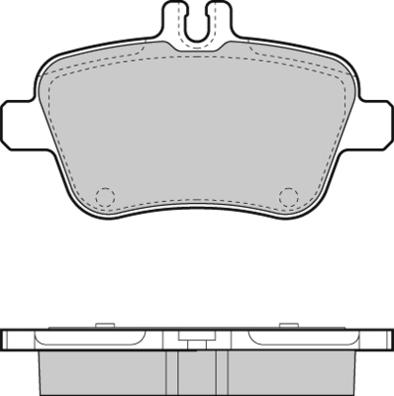 Starline BD S896 - Комплект гальмівних накладок, дискове гальмо autodetail.com.ua