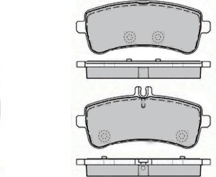 Mercedes-Benz A0004203304 - Комплект гальмівних накладок, дискове гальмо autodetail.com.ua