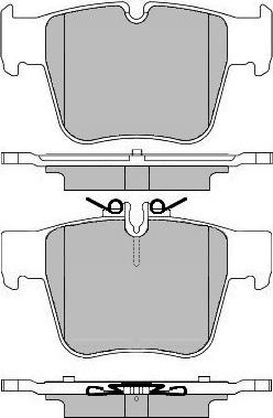 Mercedes-Benz 0004208703 - Комплект гальмівних накладок, дискове гальмо autodetail.com.ua