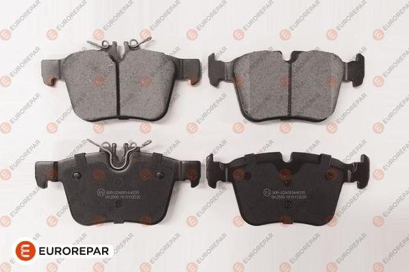 EUROREPAR 1667812080 - Комплект гальмівних накладок, дискове гальмо autodetail.com.ua