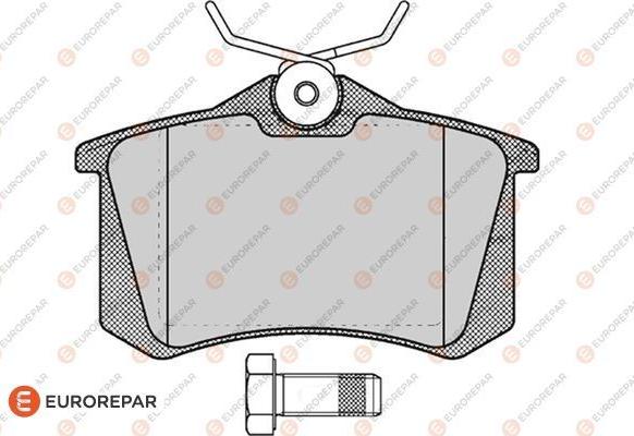 EUROREPAR 1617250480 - Комплект гальмівних накладок, дискове гальмо autodetail.com.ua