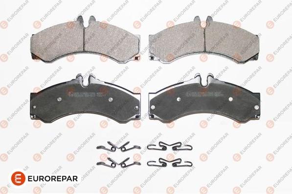 EUROREPAR 1617276280 - Комплект гальмівних накладок, дискове гальмо autodetail.com.ua