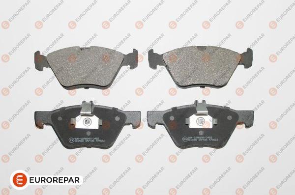 EUROREPAR 1617273880 - Комплект гальмівних накладок, дискове гальмо autodetail.com.ua