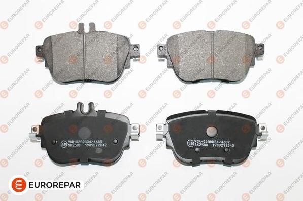 EUROREPAR 1689801280 - Комплект гальмівних накладок, дискове гальмо autodetail.com.ua