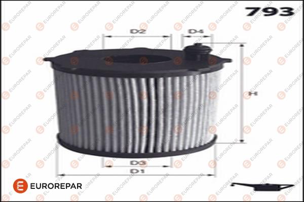 EUROREPAR 1682954580 - Оливний фільтр autodetail.com.ua