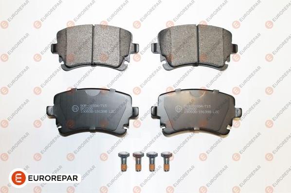 EUROREPAR 1639377180 - Комплект гальмівних накладок, дискове гальмо autodetail.com.ua