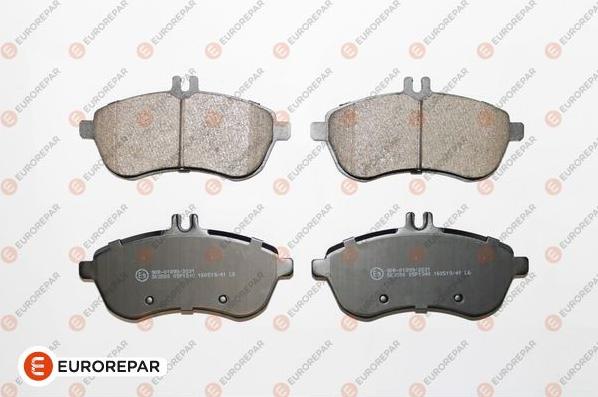 EUROREPAR 1623054980 - Комплект гальмівних накладок, дискове гальмо autodetail.com.ua