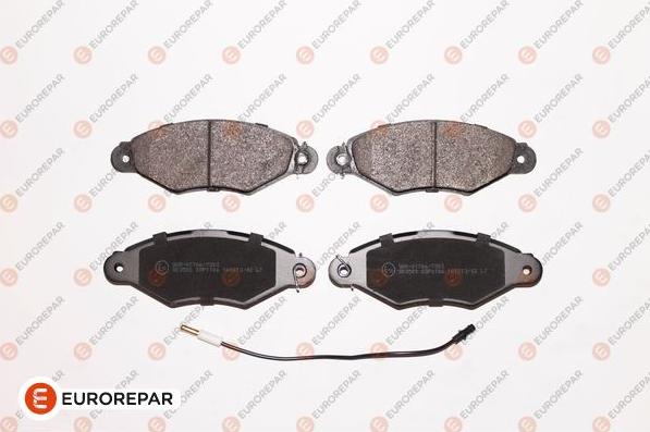 EUROREPAR 1623053080 - Комплект гальмівних накладок, дискове гальмо autodetail.com.ua