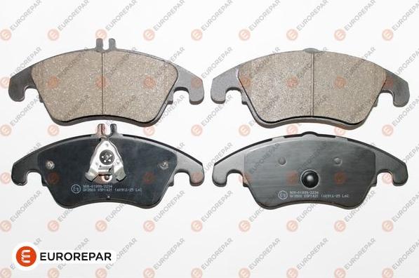 EUROREPAR 1623060580 - Комплект гальмівних накладок, дискове гальмо autodetail.com.ua