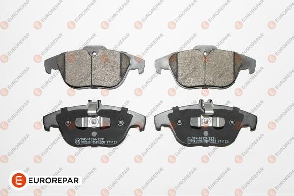 EUROREPAR 1623063380 - Комплект гальмівних накладок, дискове гальмо autodetail.com.ua