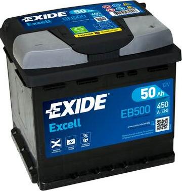 Exide EB500 - Стартерний акумулятор autodetail.com.ua