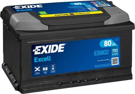 Exide EB802 - Стартерний акумулятор autodetail.com.ua