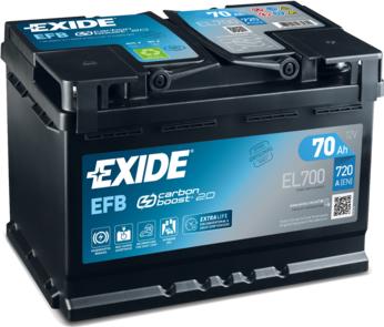 Exide EL700 - Стартерний акумулятор autodetail.com.ua