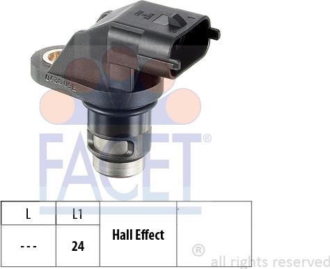 FACET 9.0438 - Датчик, положення кулачкового вала autodetail.com.ua